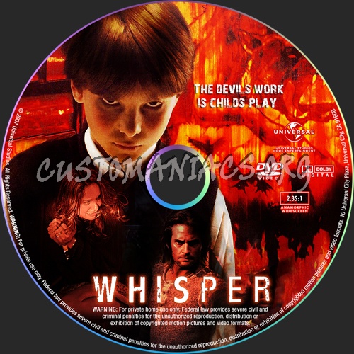 Whisper dvd label