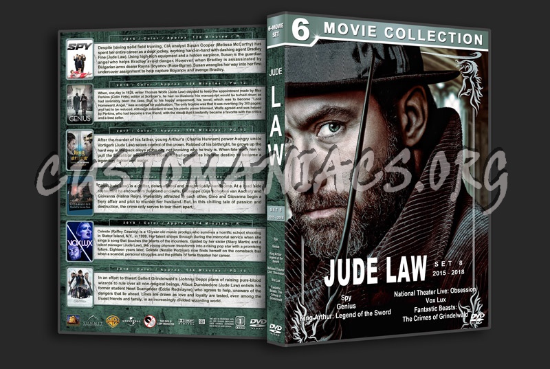 Jude Law Filmography - Set 8 (2015-2018) dvd cover