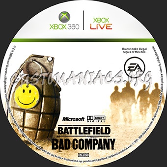 Battlefield Bad Company dvd label