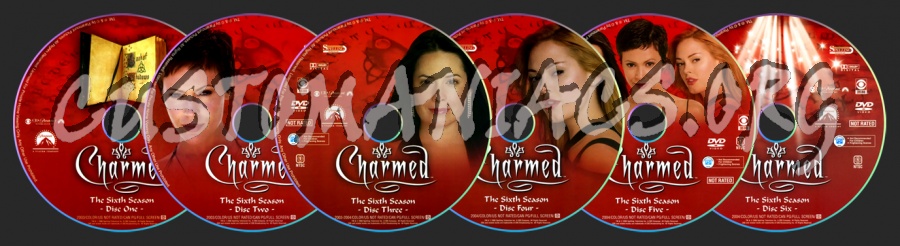 Charmed Season 6 dvd label