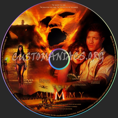 The Mummy dvd label