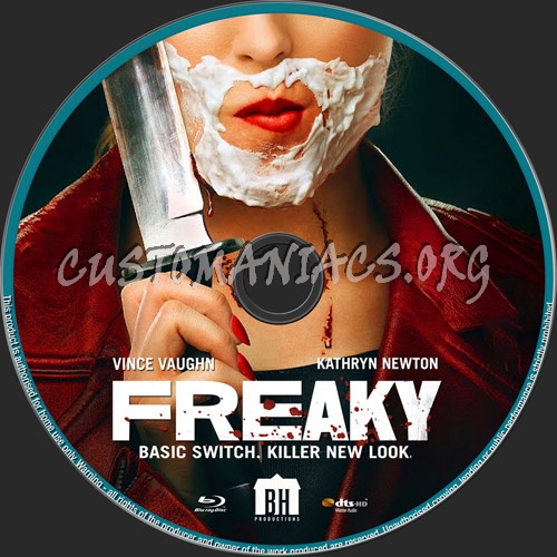 Freaky blu-ray label