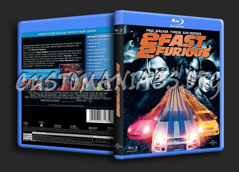 2 Fast 2 Furious blu-ray cover