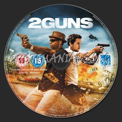 2 Guns blu-ray label