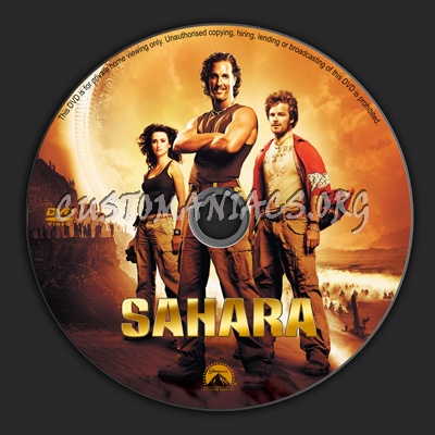 Sahara dvd label