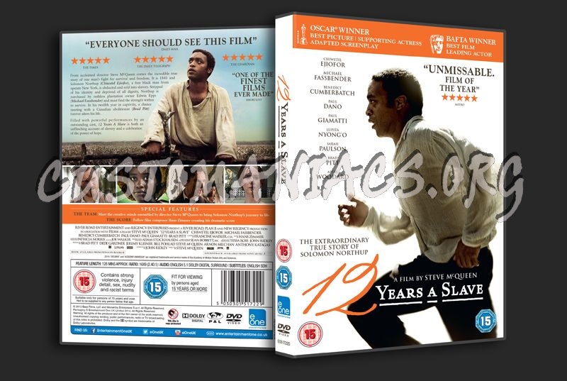 12 Years A Slave dvd cover