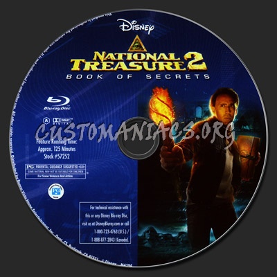 National Treasure 2: Book of Secrets blu-ray label