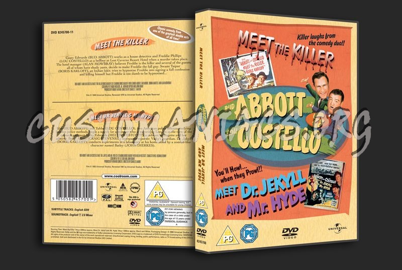 Abbott & Costello Meet the Killer & Meet Dr Jekyll and Mr Hyde dvd cover