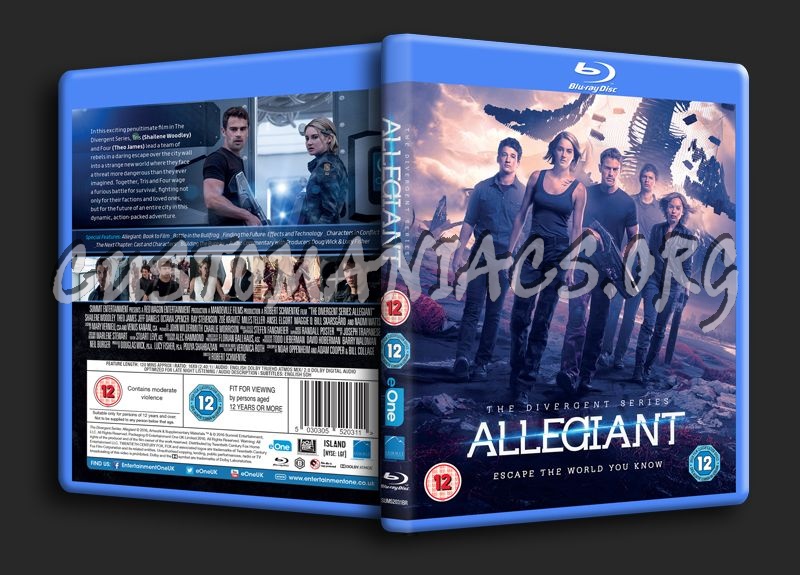 Allegiant blu-ray cover