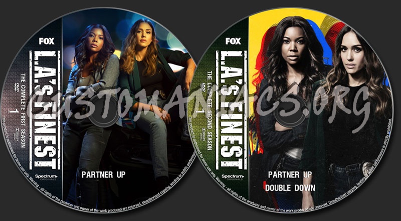LA's Finest Seasons 1-2 dvd label
