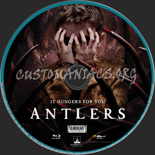 Antlers blu ray label DVD Covers Labels by Customaniacs id