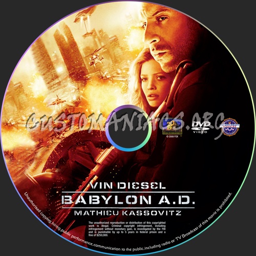 Babylon A.D. dvd label