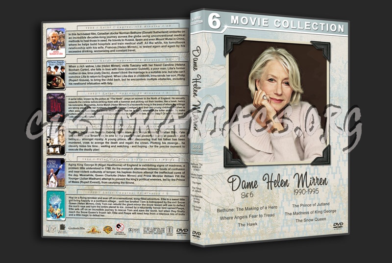 Dame Helen Mirren Filmography - Set 6 (1990-1995) dvd cover