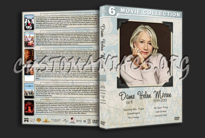 Dame Helen Mirren Filmography - Set 8 (1999-2001) dvd cover