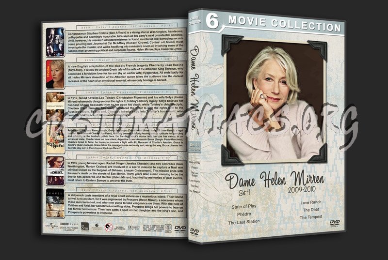 Dame Helen Mirren Filmography - Set 11 (2009-2010) dvd cover