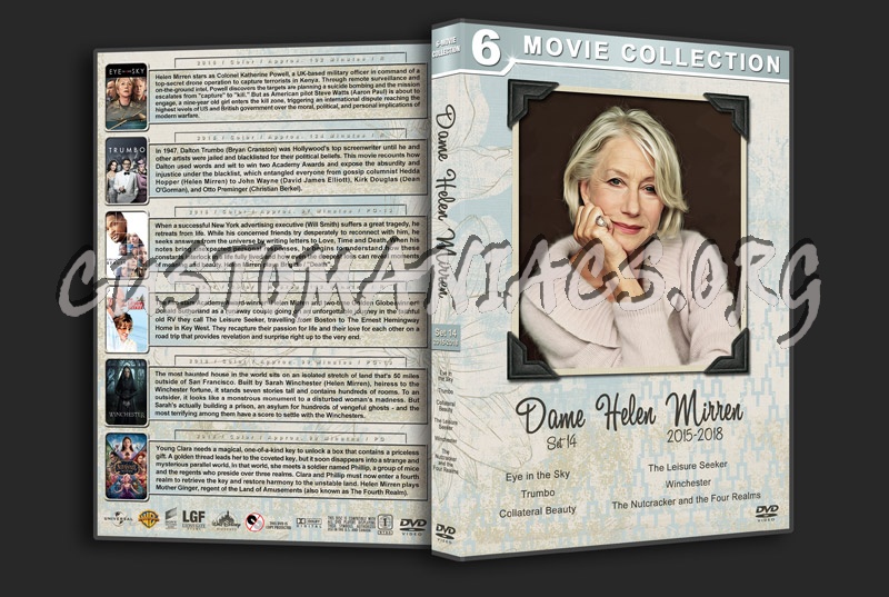 Dame Helen Mirren Filmography - Set 14 (2015-2018) dvd cover