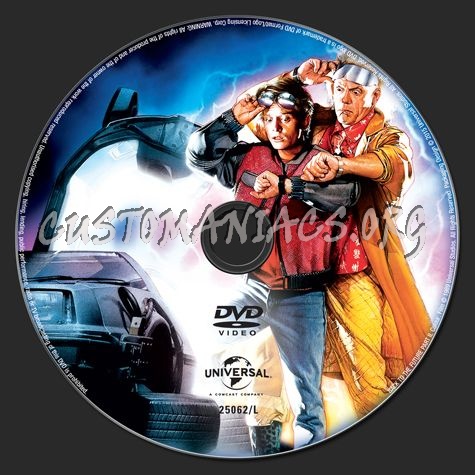 Back to the Future Part 2 dvd label