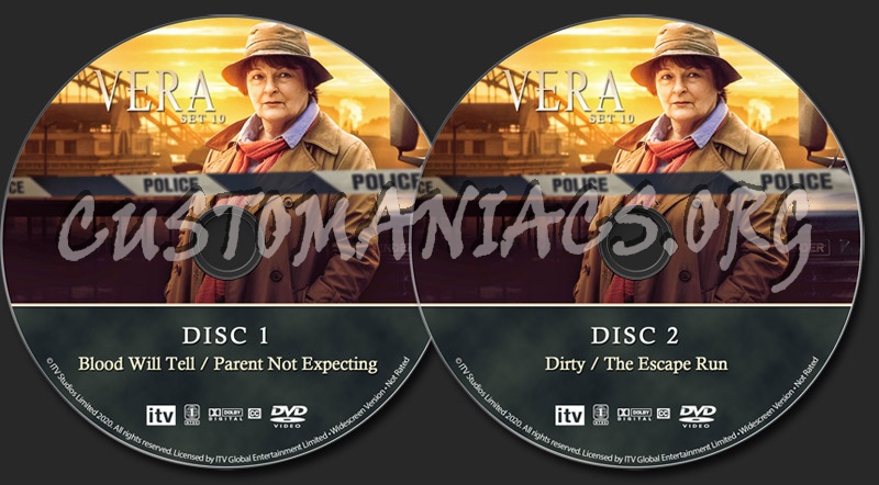 Vera - Set 10 dvd label