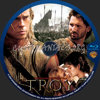 Troy blu-ray label