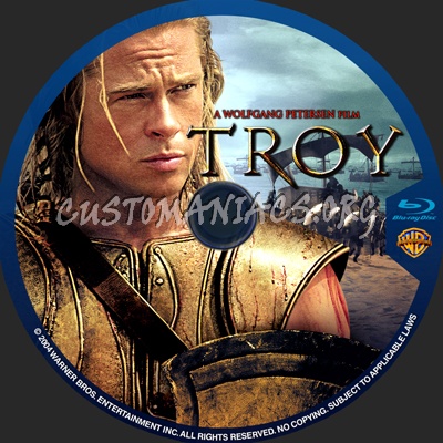 Troy blu-ray label