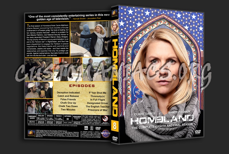 Homeland - Season 8 dvd cover