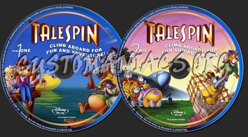 Talespin (1990) blu-ray label