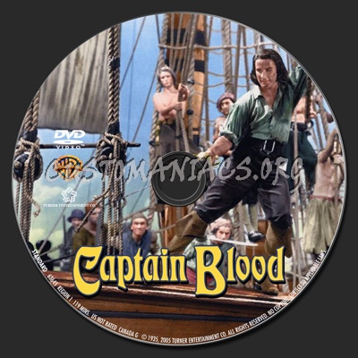 Captain Blood dvd label