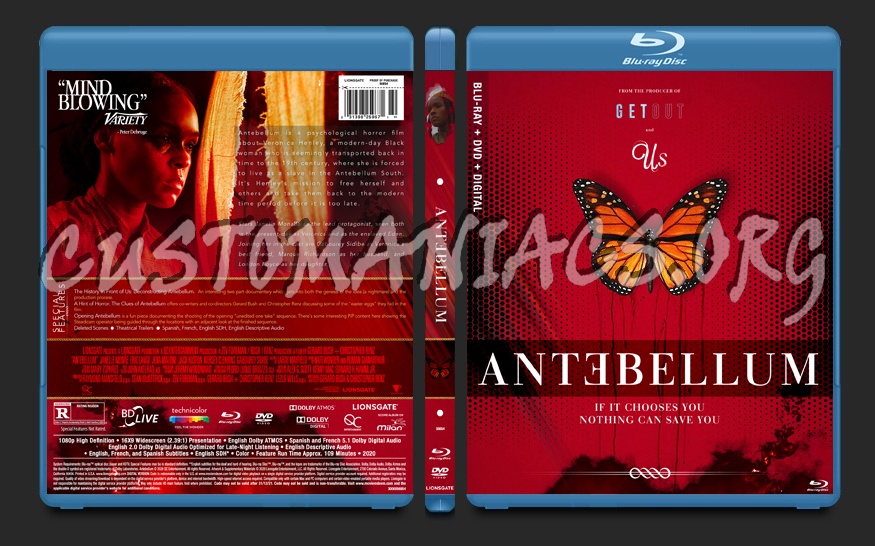 Antebellum (2020) blu-ray cover