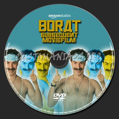 Borat Subsequent Moviefilm dvd label