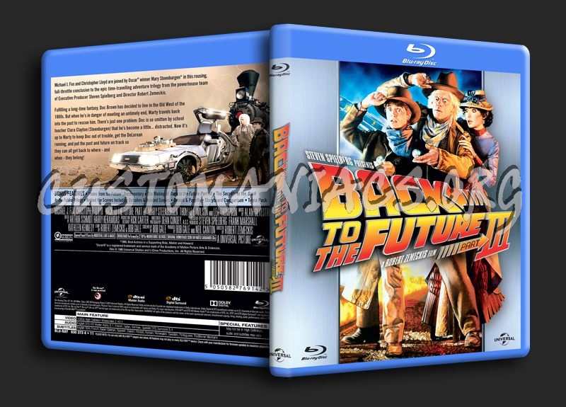 Back to the Future Part 3 blu-ray cover