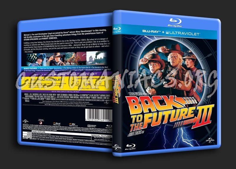 Back to the Future Part 3 blu-ray cover