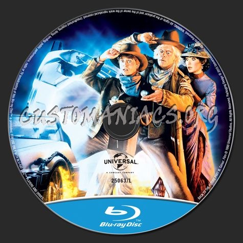 Back to the Future Part 3 blu-ray label