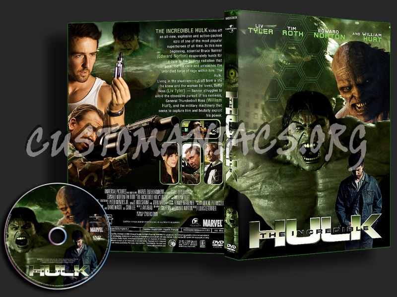 The Incredible Hulk dvd cover