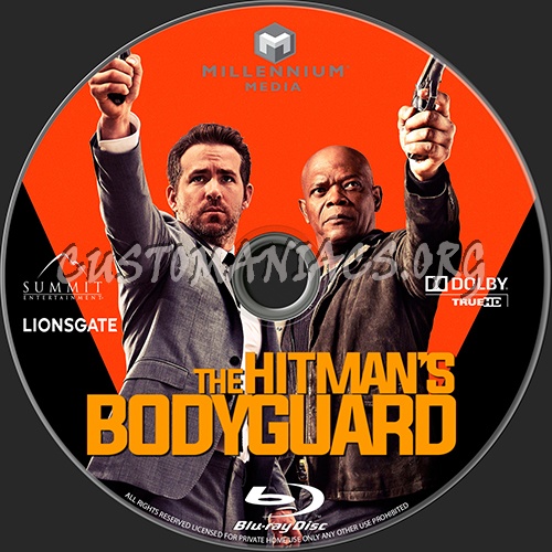 The Hitman's Bodyguard blu-ray label