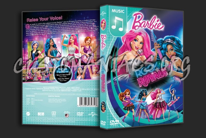 Barbie in Rock 'n Royals blu-ray cover