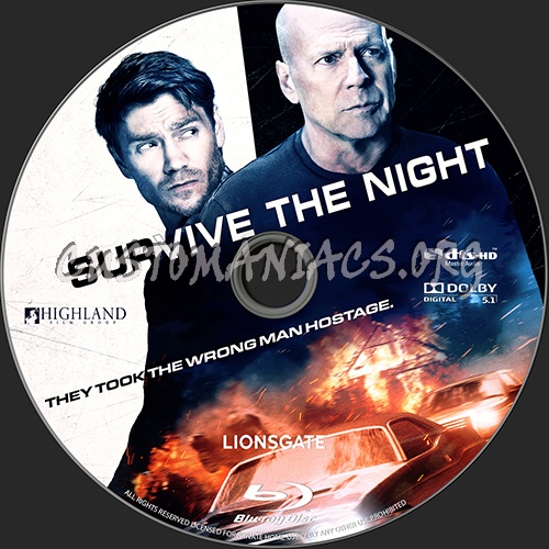 Survive the night blu-ray label