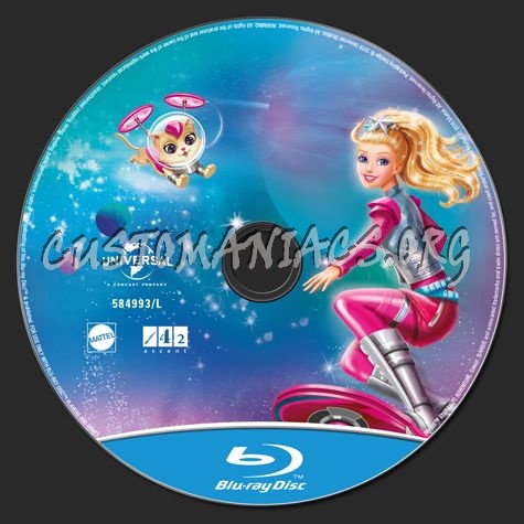 Barbie Star Light Adventure blu-ray label