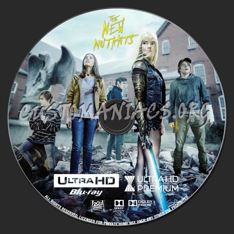 The New Mutants 4K blu-ray label