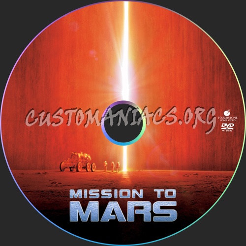 Mission to Mars dvd label