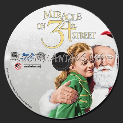 Miracle on 34th Street blu-ray label