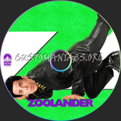 Zoolander dvd label