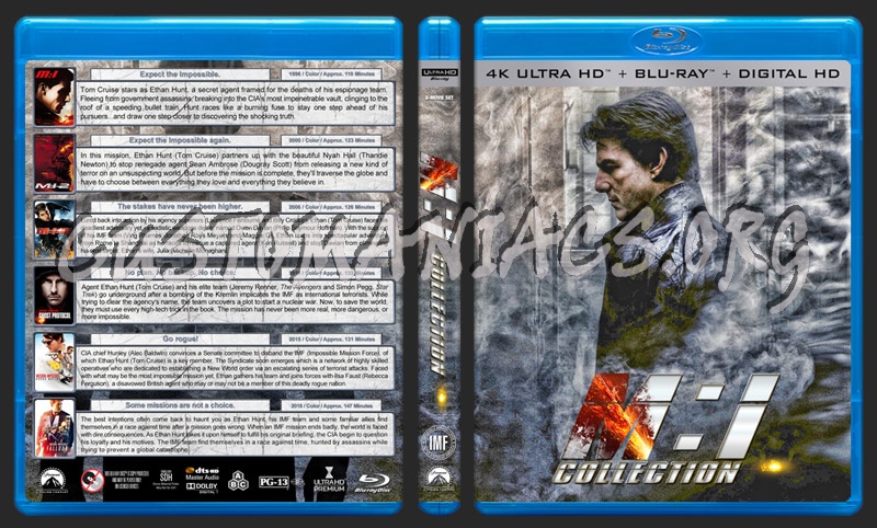 Mission Impossible Collection (4K) blu-ray cover