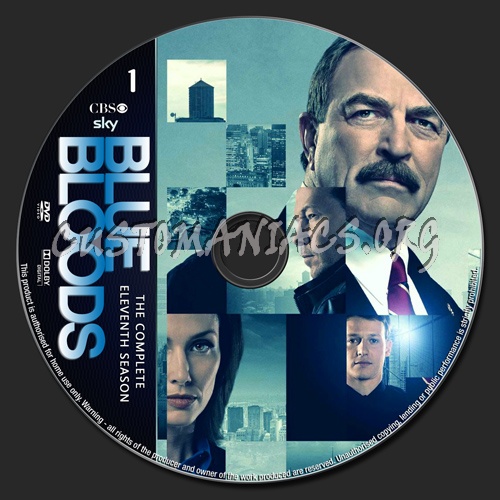 Blue Bloods Season 11 dvd label