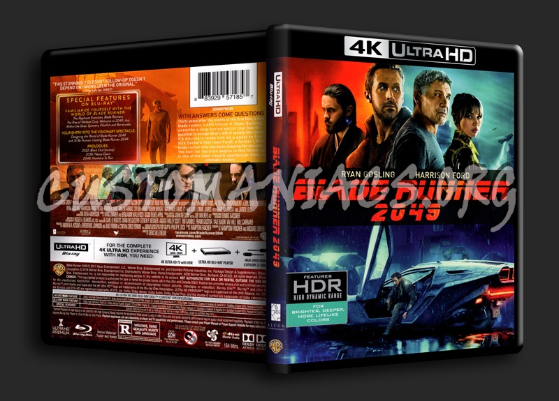 Blade Runner 2049 4K blu-ray cover