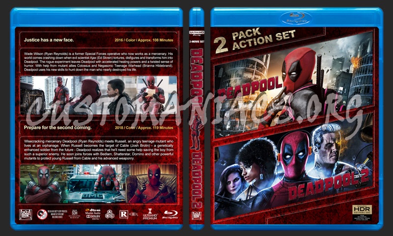 Deadpool Double Feature (4K) blu-ray cover