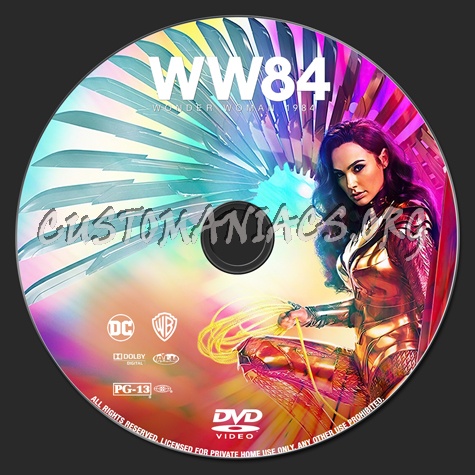 Wonder Woman 1984 dvd label