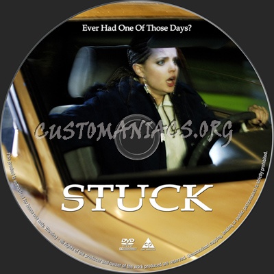 Stuck dvd label