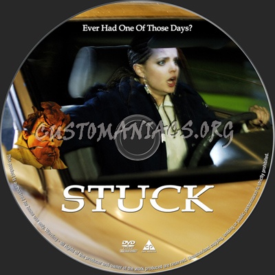 Stuck dvd label