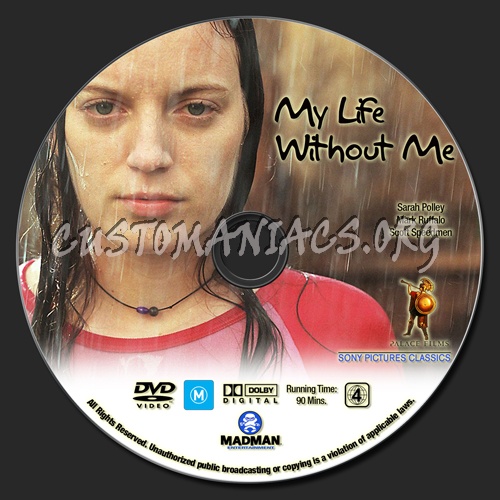 My Life Without Me dvd label