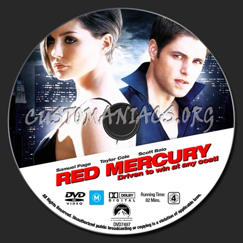 Red Mercury dvd label